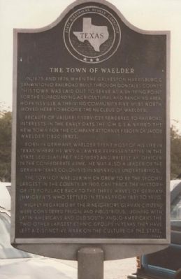 The Town of Waelder, Texas image. Click for full size.