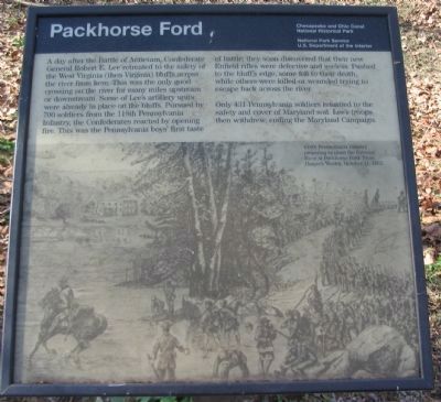 Packhorse Ford Marker image. Click for full size.