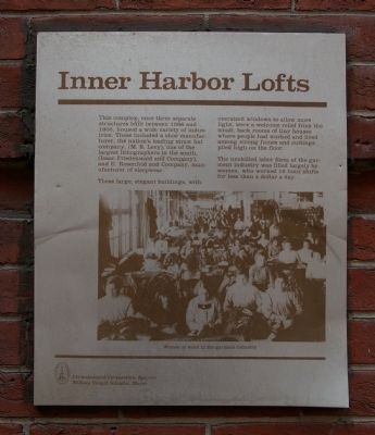 Inner Harbor Lofts Marker. Click for full size. Inner Harbor Lofts Marker image. Click for full size.