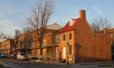 Poe house and adjoining buildings. Click for full size. Poe house and adjoining buildings image. Click for full size.