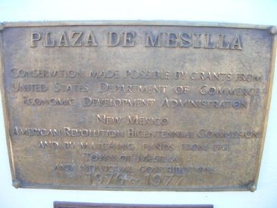 Plaza de Mesilla Marker image. Click for full size.