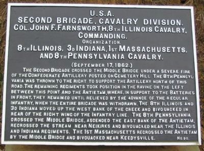 2nd Brigade, Cavalry Division Tablet image. Click for full size.