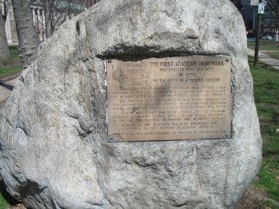 First Academy in Newark Marker image. Click for full size.