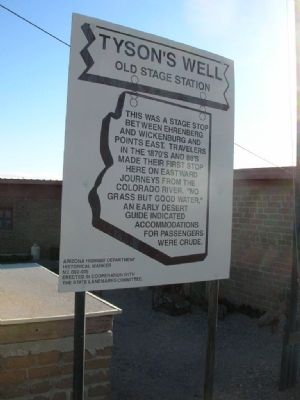 Tyson's Well Marker. Click for full size. Tyson's Well Marker image. Click for full size.