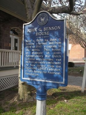 John G. Benson House Marker image. Click for full size.