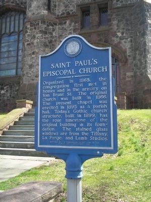 Saint Paul�s Episcopal Church Marker image. Click for full size.