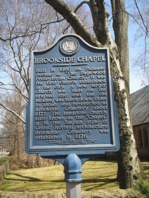 Brookside Chapel Marker. Click for full size. Brookside Chapel Marker image. Click for full size.