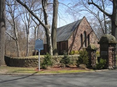 Marker at Brookside Chapel. Click for full size. Marker at Brookside Chapel image. Click for full size.