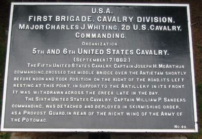 1st Brigade, Cavalry Division Tablet image. Click for full size.