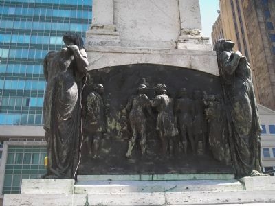 Relief on Rear of Monument image. Click for full size.