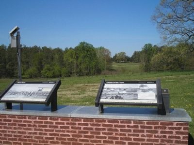 Markers on the Site of the Taylor Farm image. Click for full size.