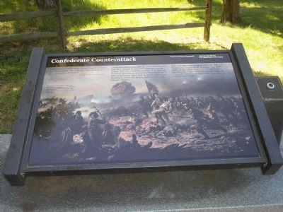 Confederate Counterattack Marker image. Click for full size.