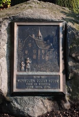 Monmouth Court House Site Marker image. Click for full size.