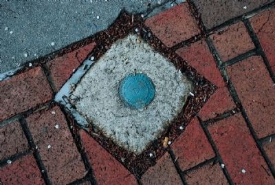 U.S. Geodetic Survey Marker on Former Court House Plaza. Click for full size. U.S. Geodetic Survey Marker on Former Court House Plaza image. Click for full size.