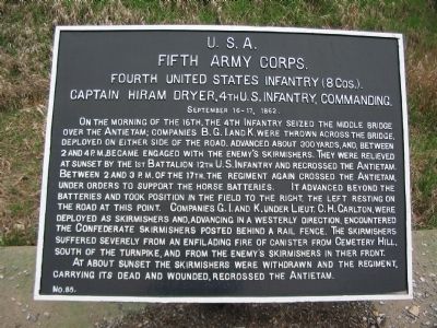 4th U.S. Infantry Tablet image. Click for full size.