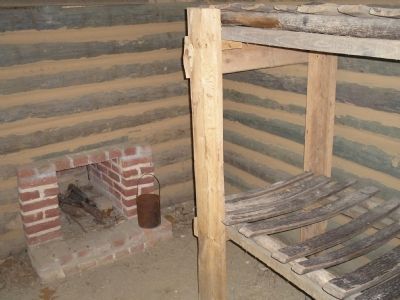 Interior of Soldier Hut image. Click for full size.