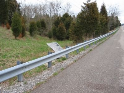 Tablet Protected by the Rails of West Bound Boonsboro Pike image. Click for full size.
