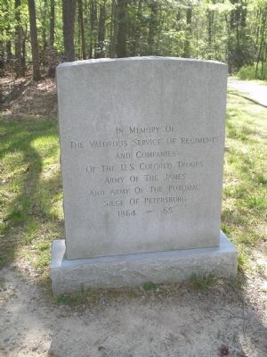 U.S. Colored Troops Monument. Click for full size. U.S. Colored Troops Monument image. Click for full size.