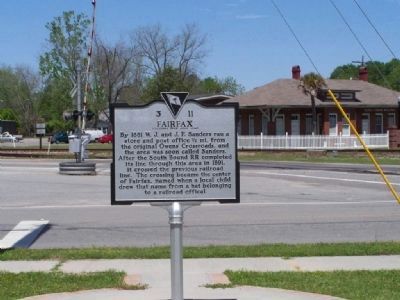 Fairfax Marker, side 2. Click for full size. Fairfax Marker, side 2 image. Click for full size.