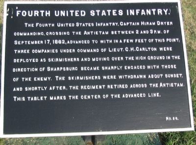 Fourth United States Infantry Tablet image. Click for full size.