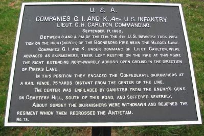 4th U.S. Infantry Tablet. Click for full size. 4th U.S. Infantry Tablet image. Click for full size.