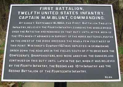 12th U.S. Infantry Tablet. Click for full size. 12th U.S. Infantry Tablet image. Click for full size.