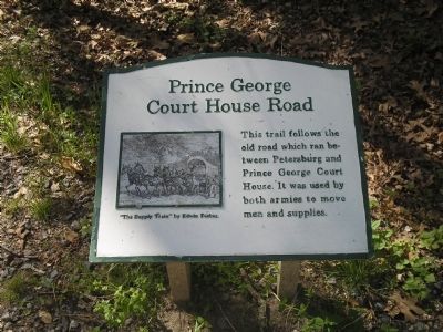 Prince George Court House Road Marker image. Click for full size.