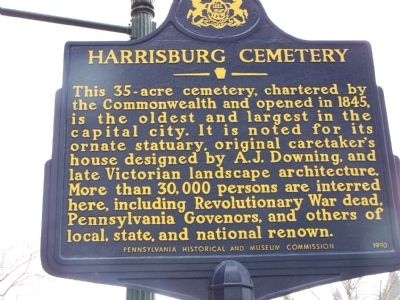 Harrisburg Cemetery Marker image. Click for full size.
