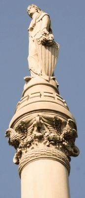 View of Lady Liberty and her shield. Click for full size. View of Lady Liberty and her shield image. Click for full size.