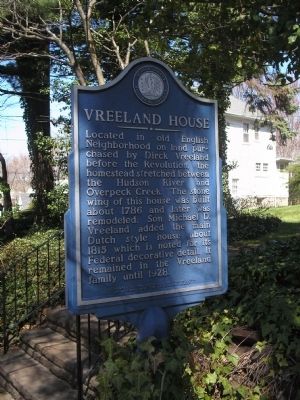 Vreeland House Marker image. Click for full size.
