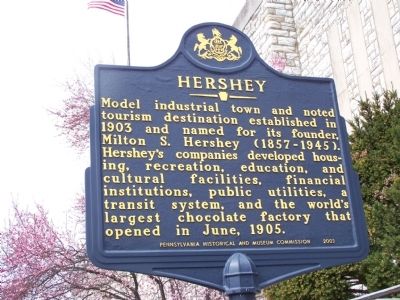 Hershey Marker. Click for full size. Hershey Marker image. Click for full size.