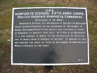 Humphreys' Division Tablet image. Click for full size.