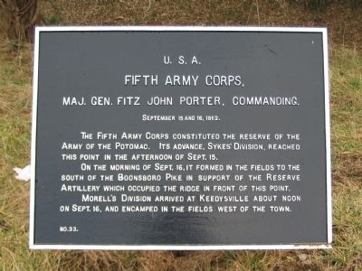 Fifth Corps Tablet image. Click for full size.