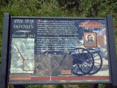 Civil War Defenses Marker. Click for full size. Civil War Defenses Marker image. Click for full size.