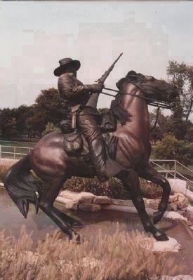 Buffalo Soldier Memorial, Leavenworth, Kansas. image. Click for full size.