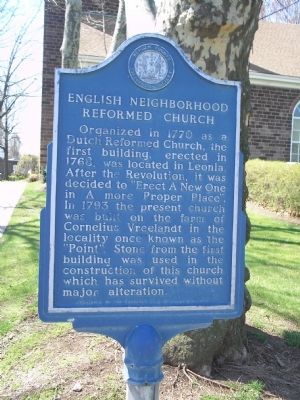 English Neighborhood Reformed Church Marker image. Click for full size.