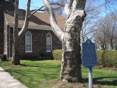 Marker at English Neighborhood Reformed Church image. Click for full size.