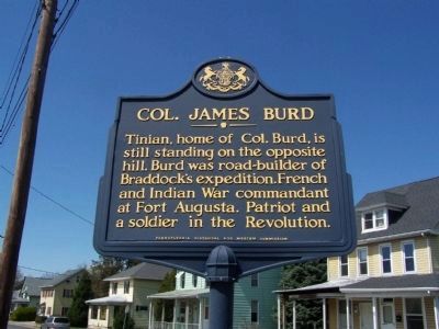 Col. James Burd Marker. Click for full size. Col. James Burd Marker image. Click for full size.