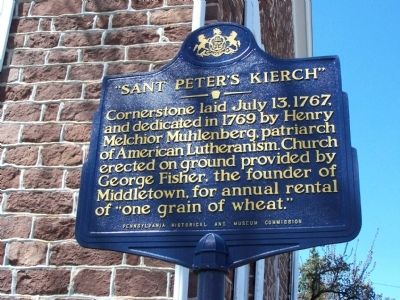 "Saint Peter's Kierch" Marker. Click for full size. "Saint Peter's Kierch" Marker image. Click for full size.