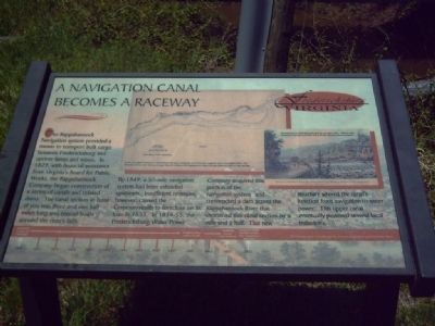 A navigation canal becomes a raceway Marker. Click for full size. A navigation canal becomes a raceway Marker image. Click for full size.