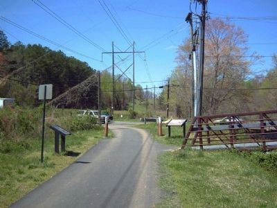 A navigation canal becomes a raceway Marker </b>is on the right. Click for full size. A navigation canal becomes a raceway Marker </b>is on the right image. Click for full size.