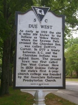 Due West Marker image. Click for full size.