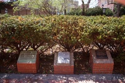 The three markers in front of St. Mary's Seminary Chapel image. Click for full size.