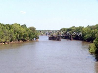 A railroad bridge near the site of where the ferries once operated. Click for full size. A railroad bridge near the site of where the ferries once operated image. Click for full size.