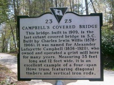 Campbell's Covered Bridge Marker image. Click for full size.