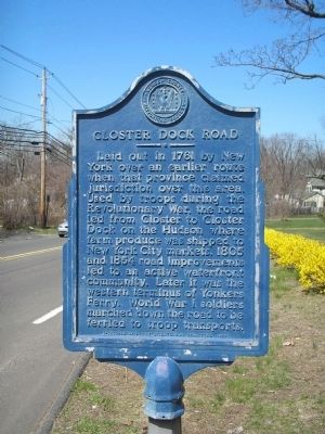 Closter Dock Road Marker image. Click for full size.