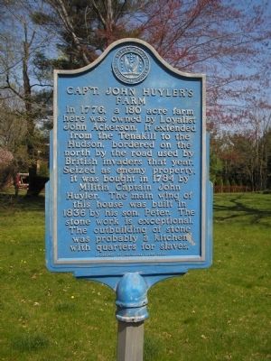 Cap’t John Huyler’s Farm Marker. Click for full size. Cap’t John Huyler’s Farm Marker image. Click for full size.