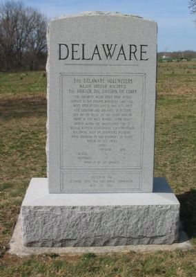 3rd Delaware Infantry Monument. Click for full size. 3rd Delaware Infantry Monument image. Click for full size.