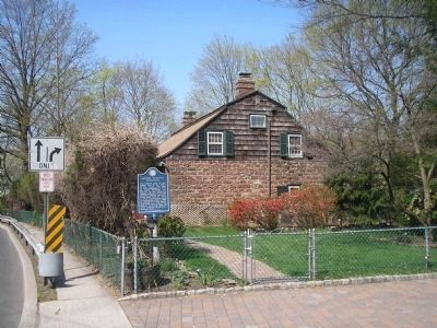 Jacobus Demarest Homestead and Marker on River Road image. Click for full size.