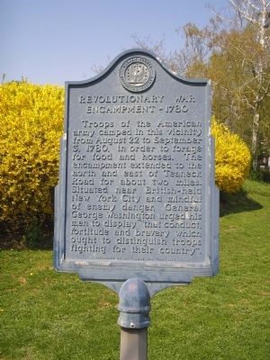 Revolutionary War Encampment Marker. Click for full size. Revolutionary War Encampment Marker image. Click for full size.